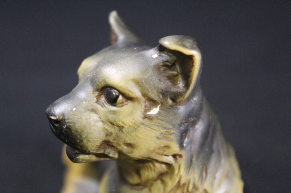 German Shepard Ceramic Dog Figure