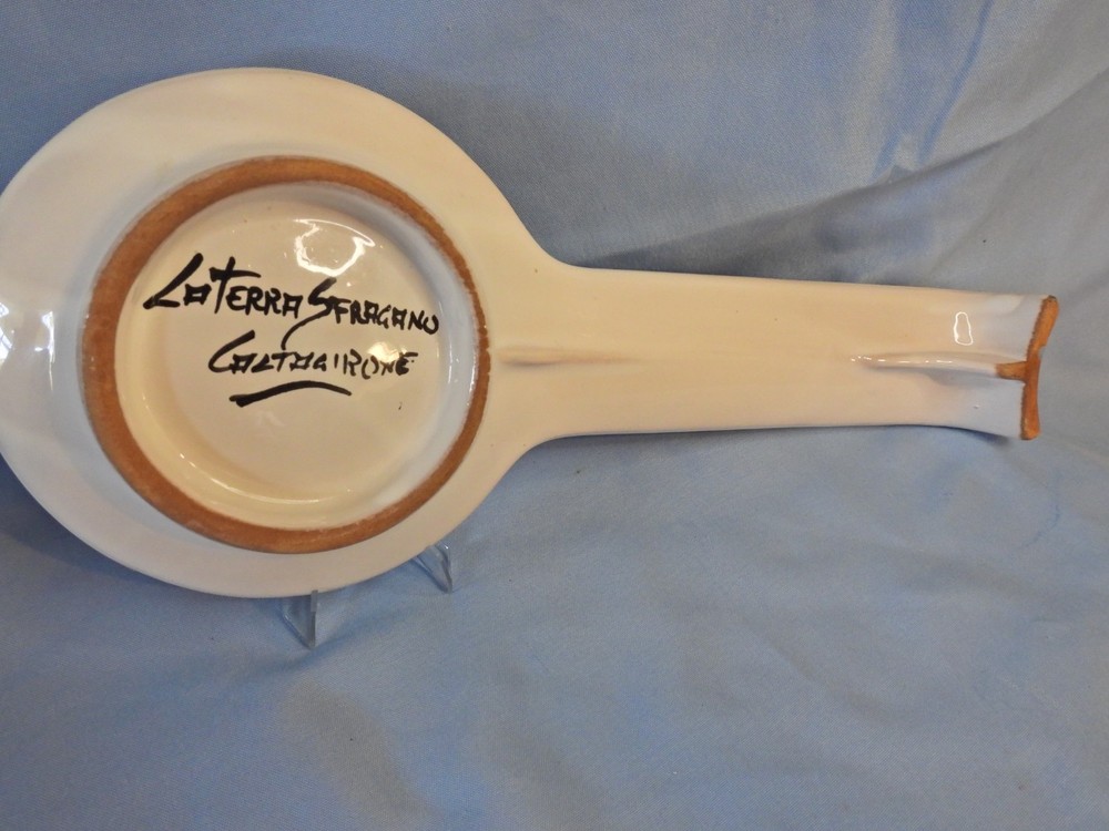 Vintage Handpainted Spoon Rest from Sicily $40 OBO