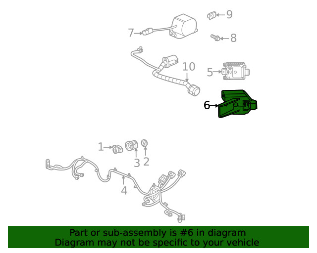 Genuine GM Passenger Side Object Sensing Alert Module Bracket 84749537