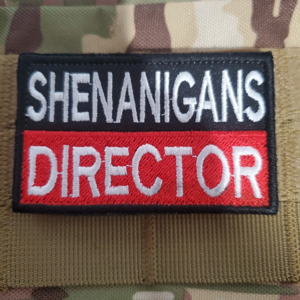 SHENANIGANS DIRECOR Sarcastic Tactical Morale Patch Hook and Loop