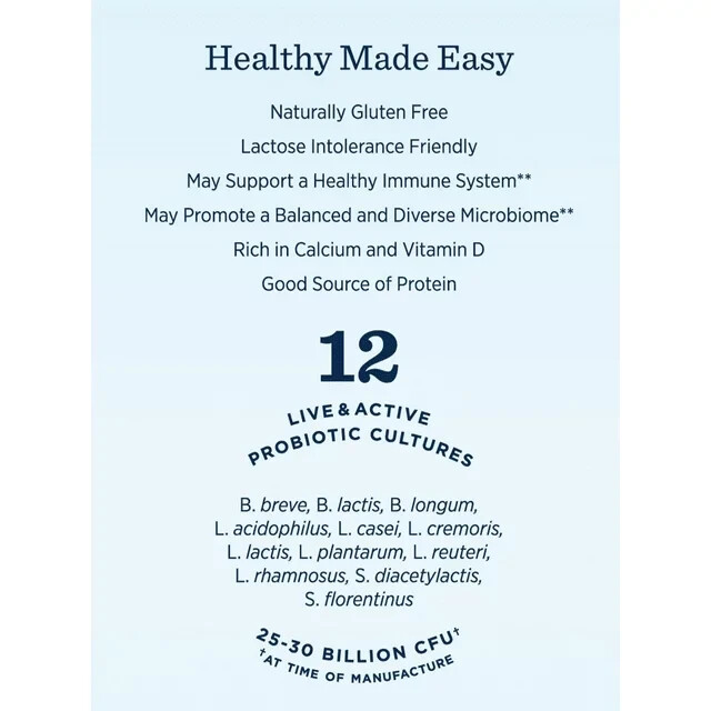 6-Pack Lifeway Plain Lowfat Kefir, Probiotic Cultured Milk Drink Size 32 oz each