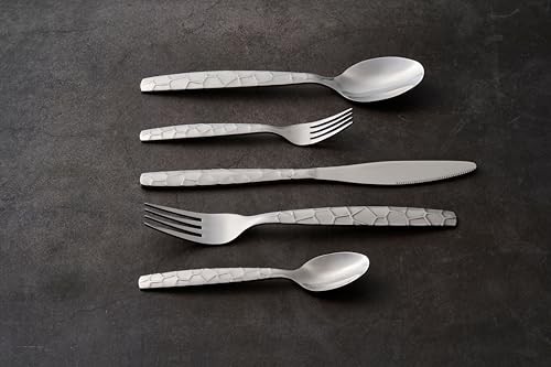 Mosaic 20-Piece Stainless Steel Flatware Silverware Cutlery Set, Include