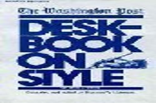 The Washington Post Deskbook o - VERY GOOD