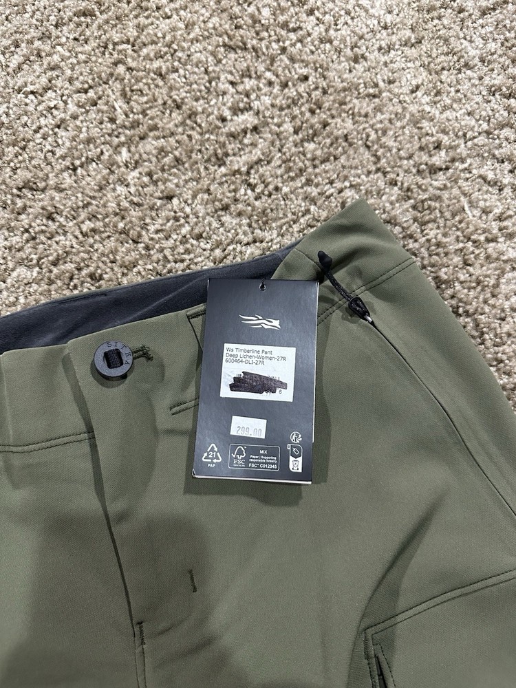Sitka Womens 27R Timberline Pant - Deep Lichen