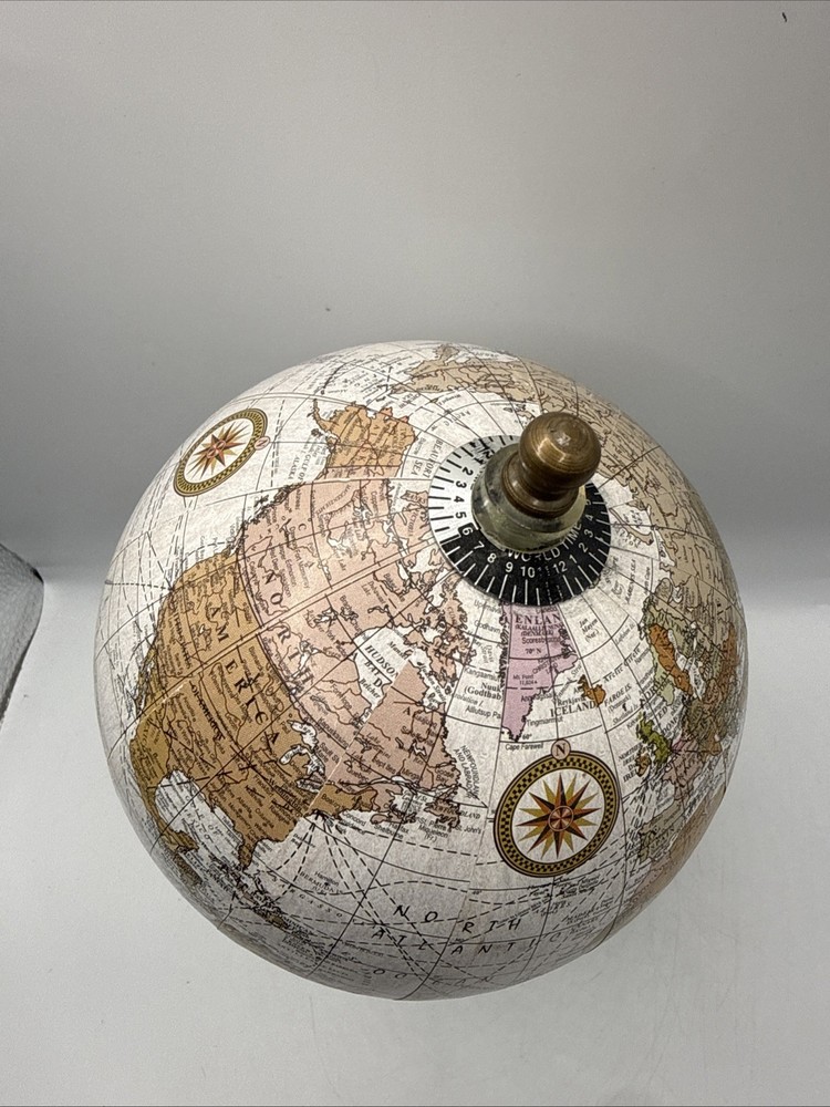 Small Spinning Globe Table Decor Home Decorations Accessory Desk Bookcase