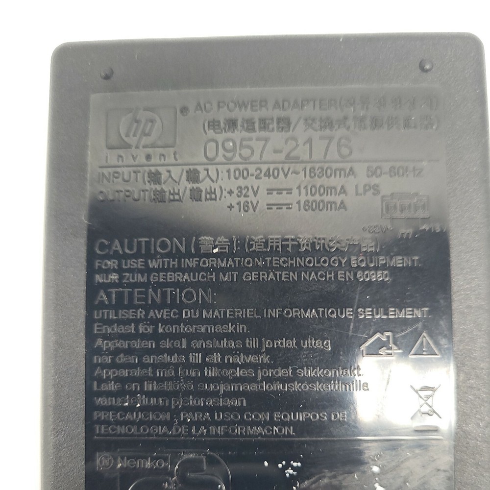 Hewlett Packard 0957-2176 Printer Power Adapter Supply