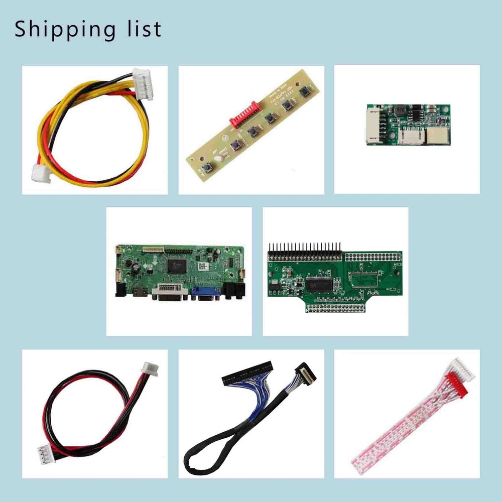 VGA LCD Controller Board For 9inch 800X480 NL8048BC24-09D LCD Screen