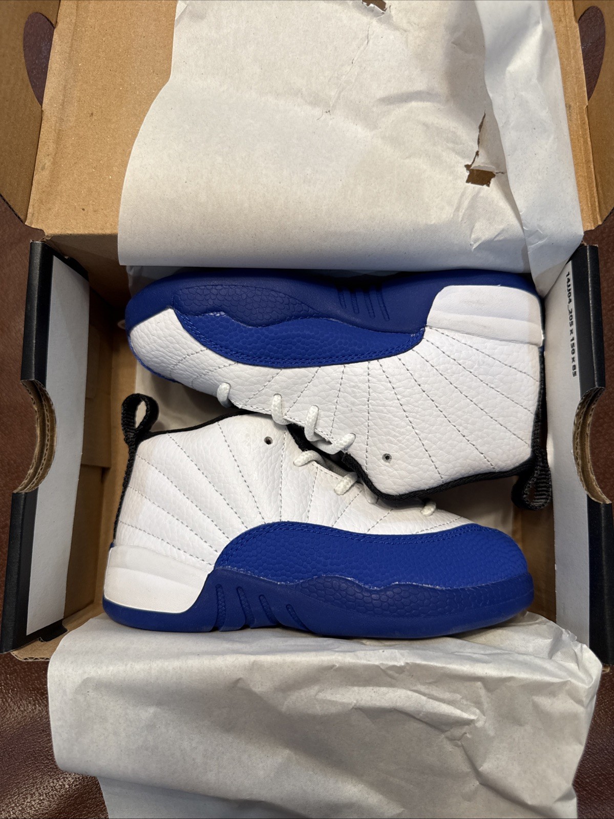 Jordan 12 Retro (TD) “Blueberry” - White/Black-Game Royal - (US 7c) - 850000-140