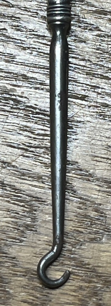 Sterling Repoussed Handle Button Hook No Maker No Monogram