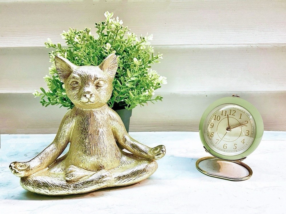 Elegant Chic Light Green Desk Clock