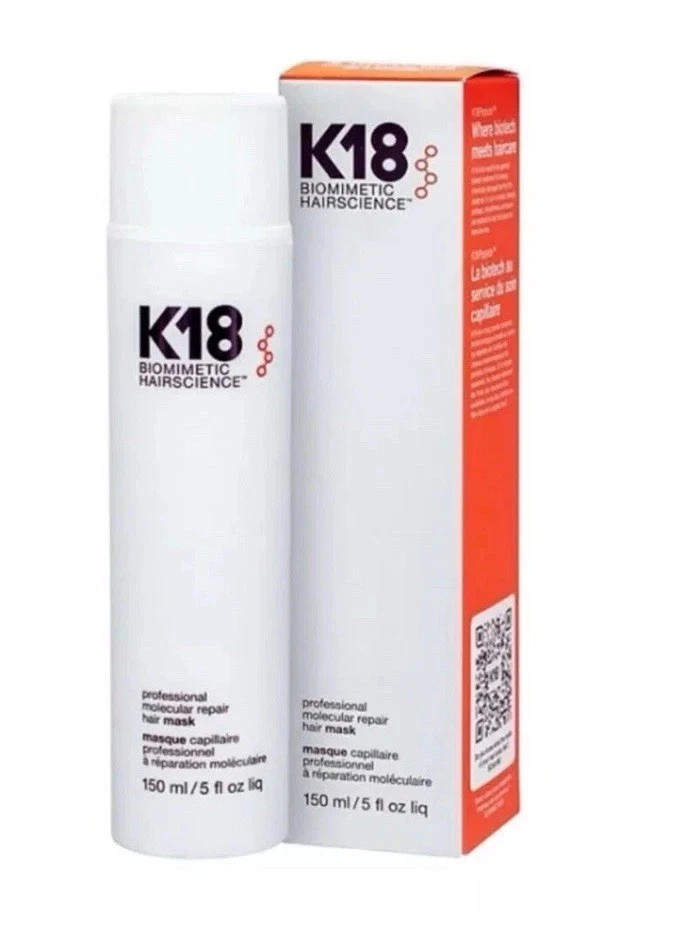 K18 Biomimetic Hairscience Leave-in Molecular Repair Hair Mask- 150ml/5oz Sealed