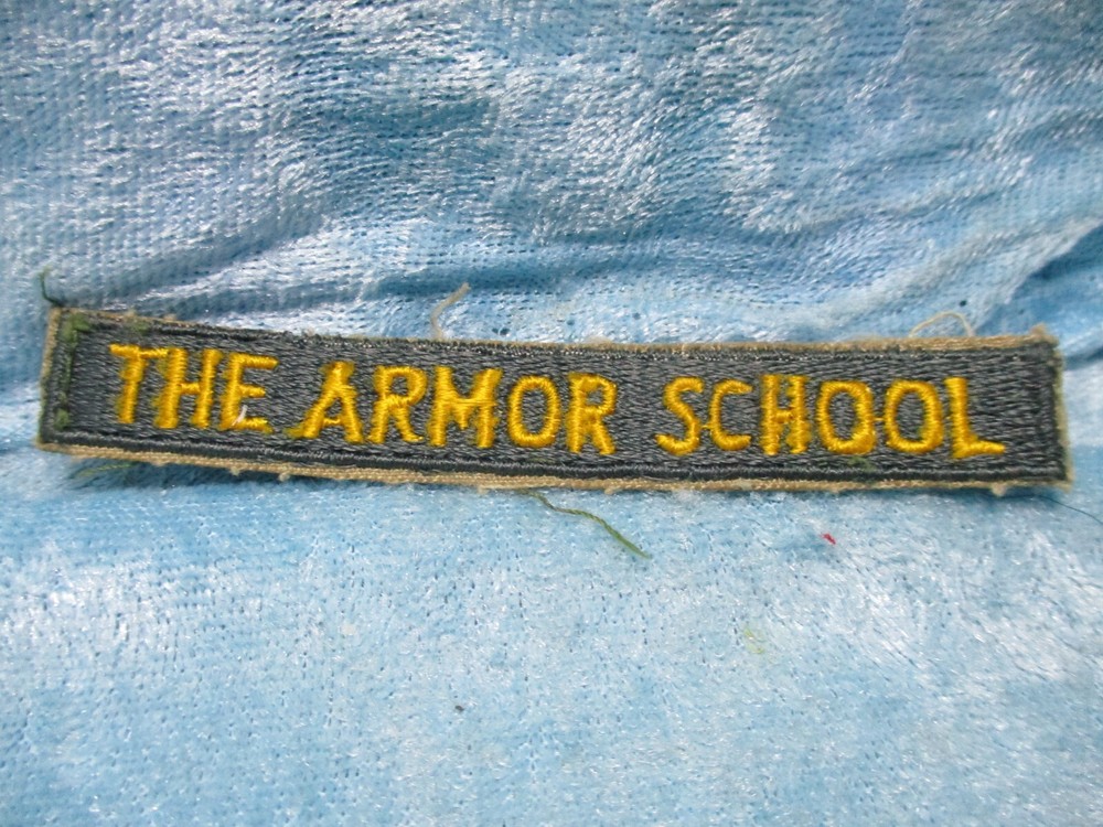 the Armor School Military Tab Patch
