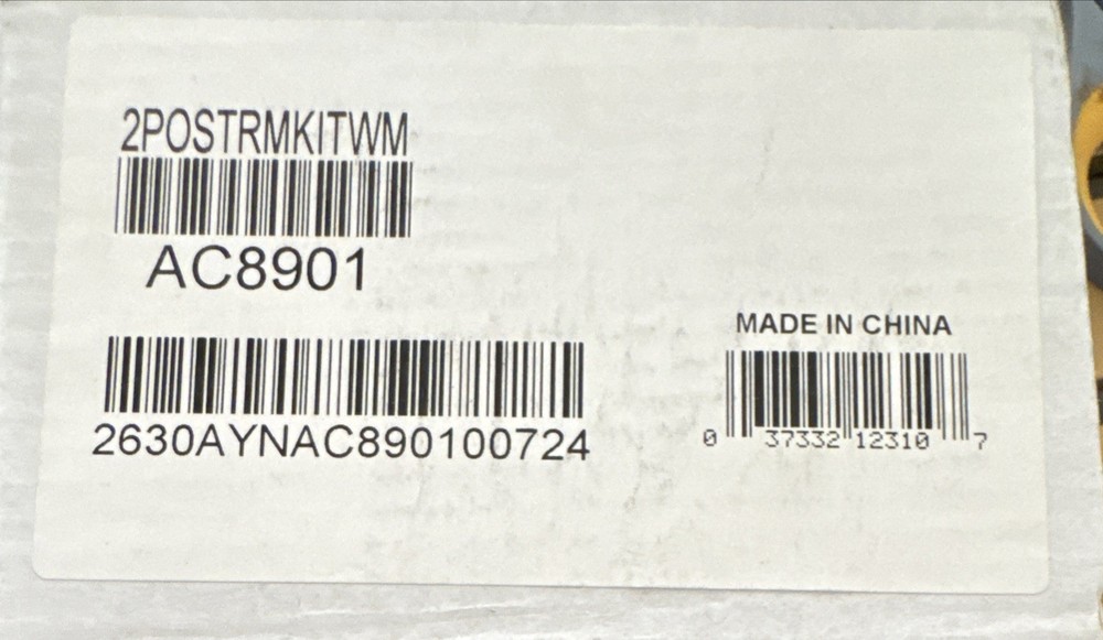 TRIPP LITE 2POSTRMKITWM 2 POST RACKMOUNT WALLMOUNT INSTALLATION KIT