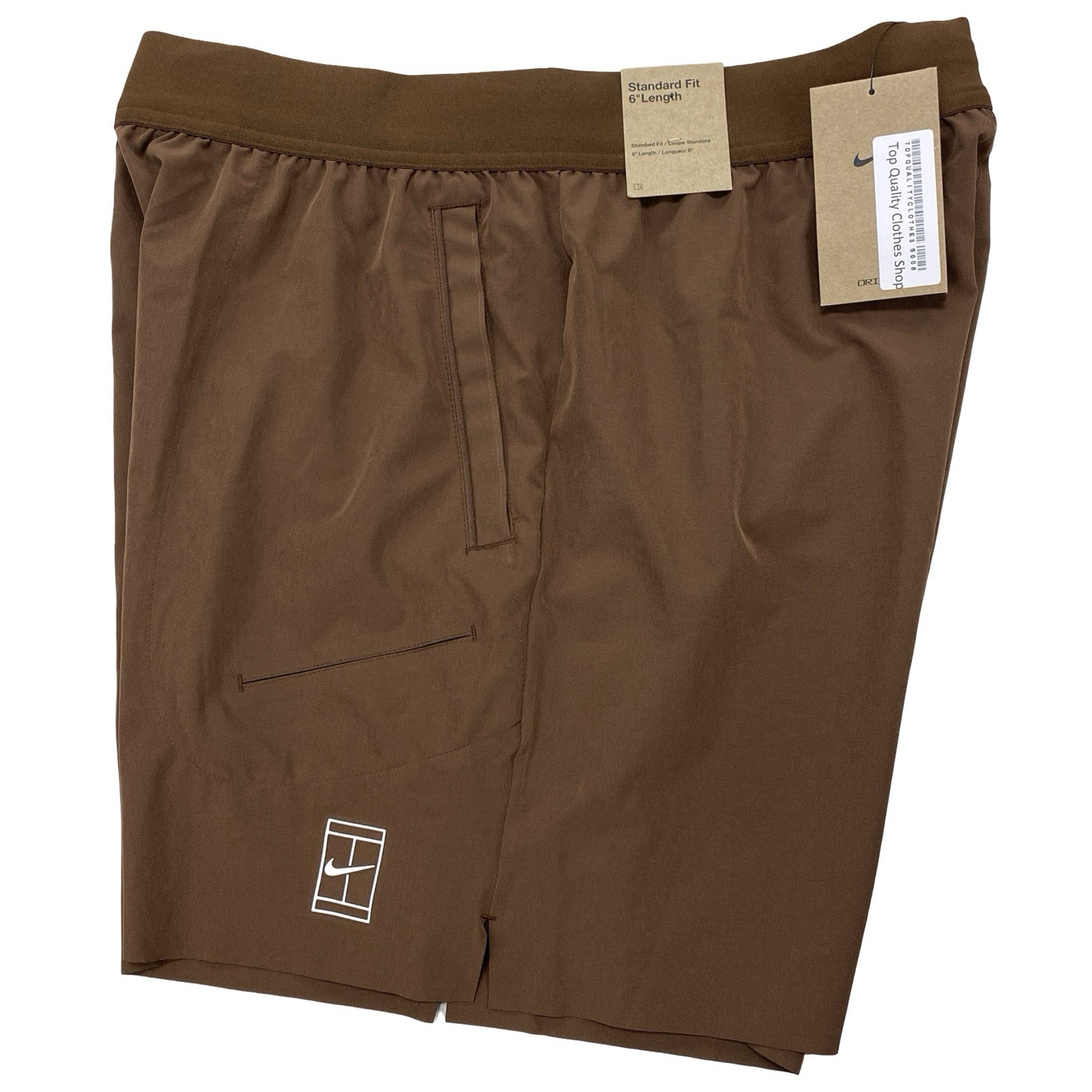 Nike Court Advantage Men's Dri-FIT 6'' Tennis Shorts Brown FZ6913-259