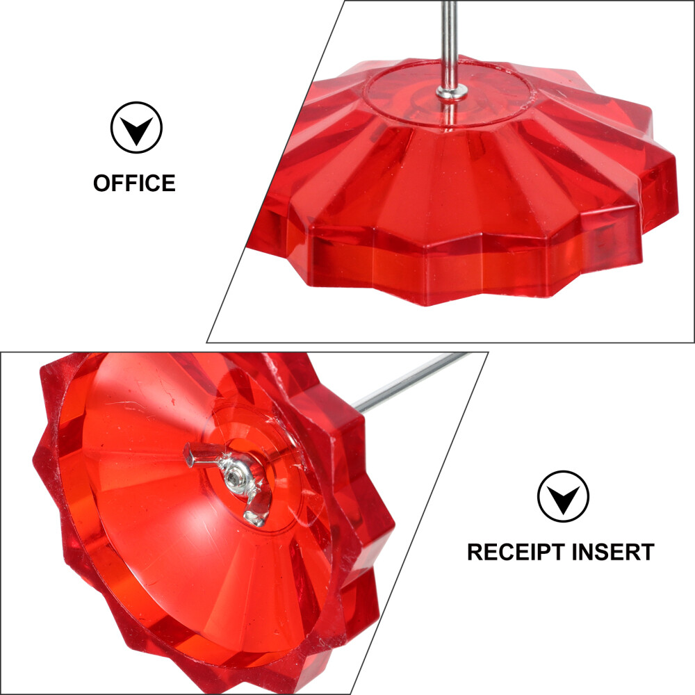 2PCS Message Memo Note Holder Spike Subpoena Fork Bill Desktop Stand Socket New