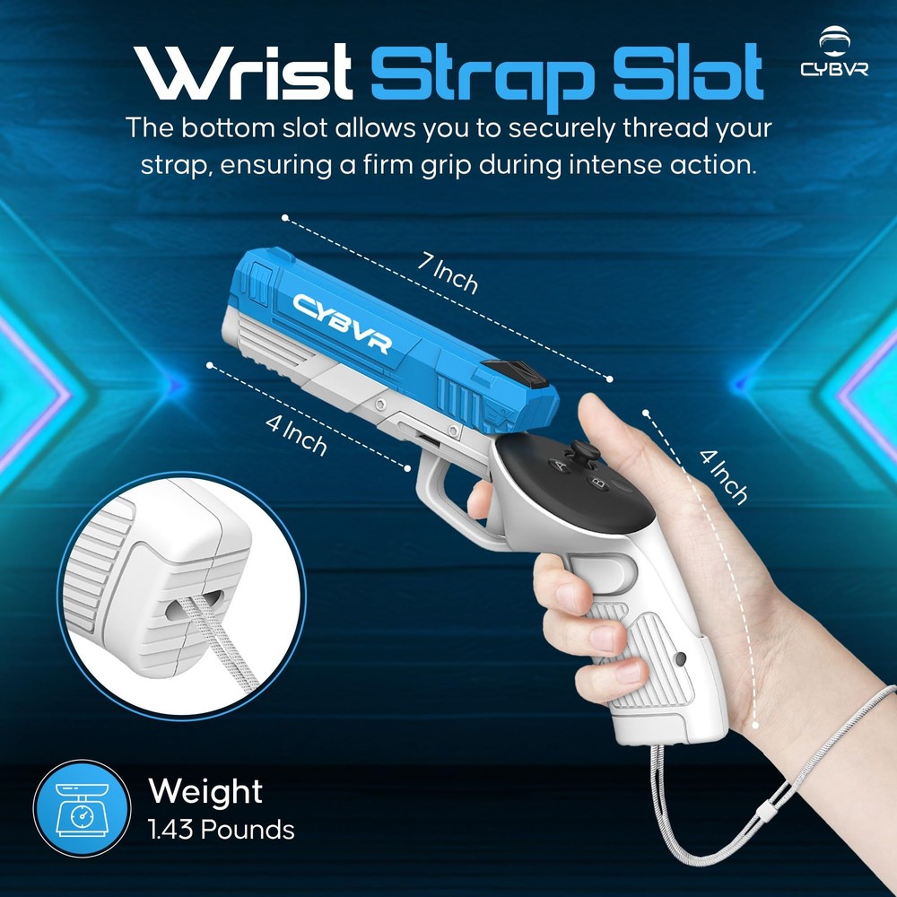 Customizable Weighted Stock Controller Grips for Quest 3 VR Accessories