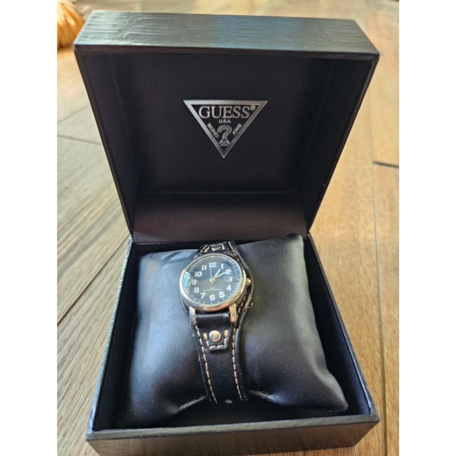 Vintage Guess Field Watch with Original Box *untested*