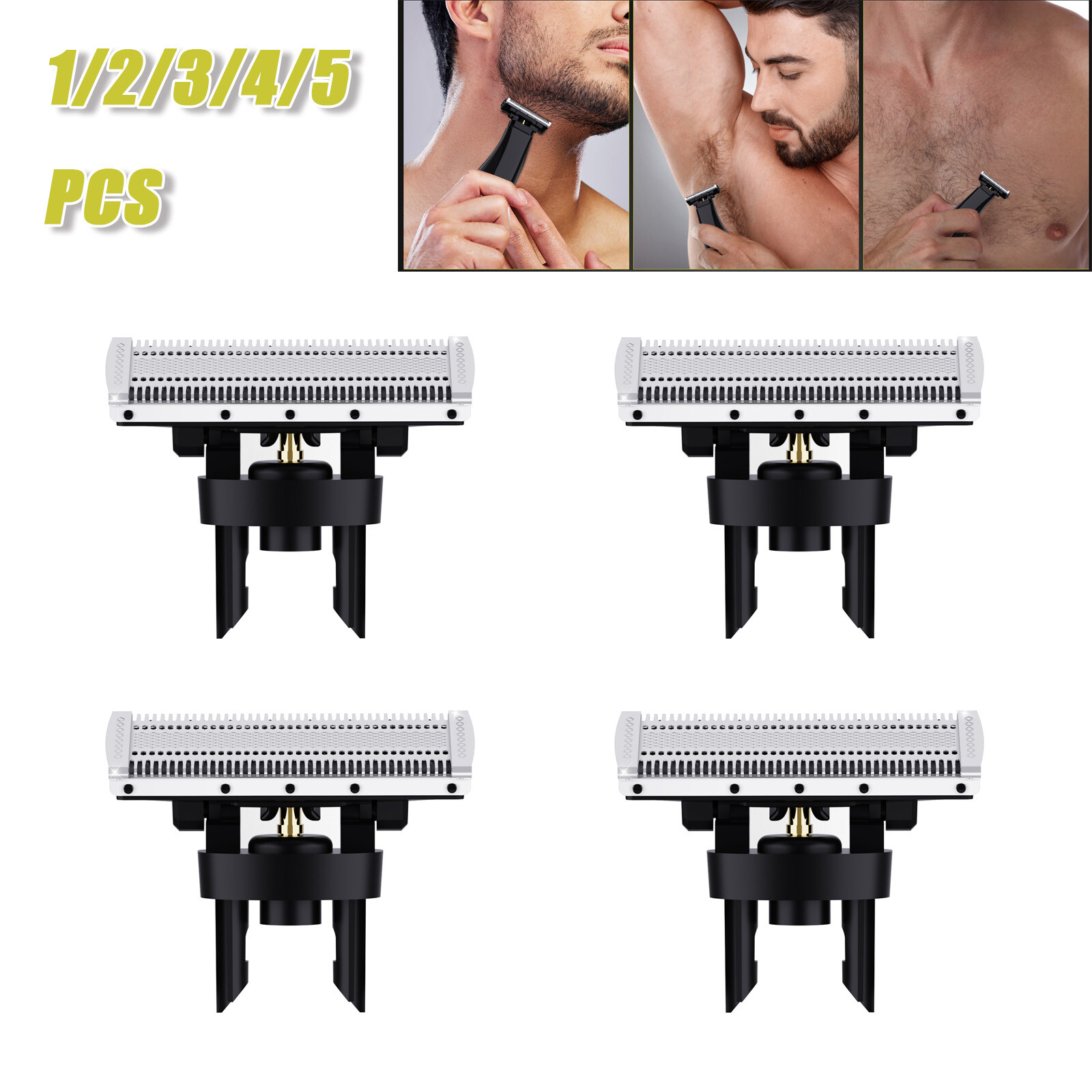 4pcs Replacement Blade Head for Philips Norelco OneBlade QP210/80 QP2520 QP2630