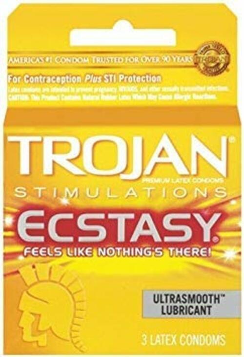 Trojan Stimulations Ecstasy Ultrasmooth Lubricant - 3 Ea, 6 Pack