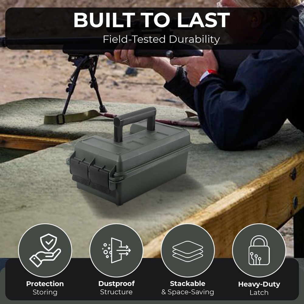 Prothens Lockable Ammo Storage Case for Ammo Cans | Military Waterproof Case ...