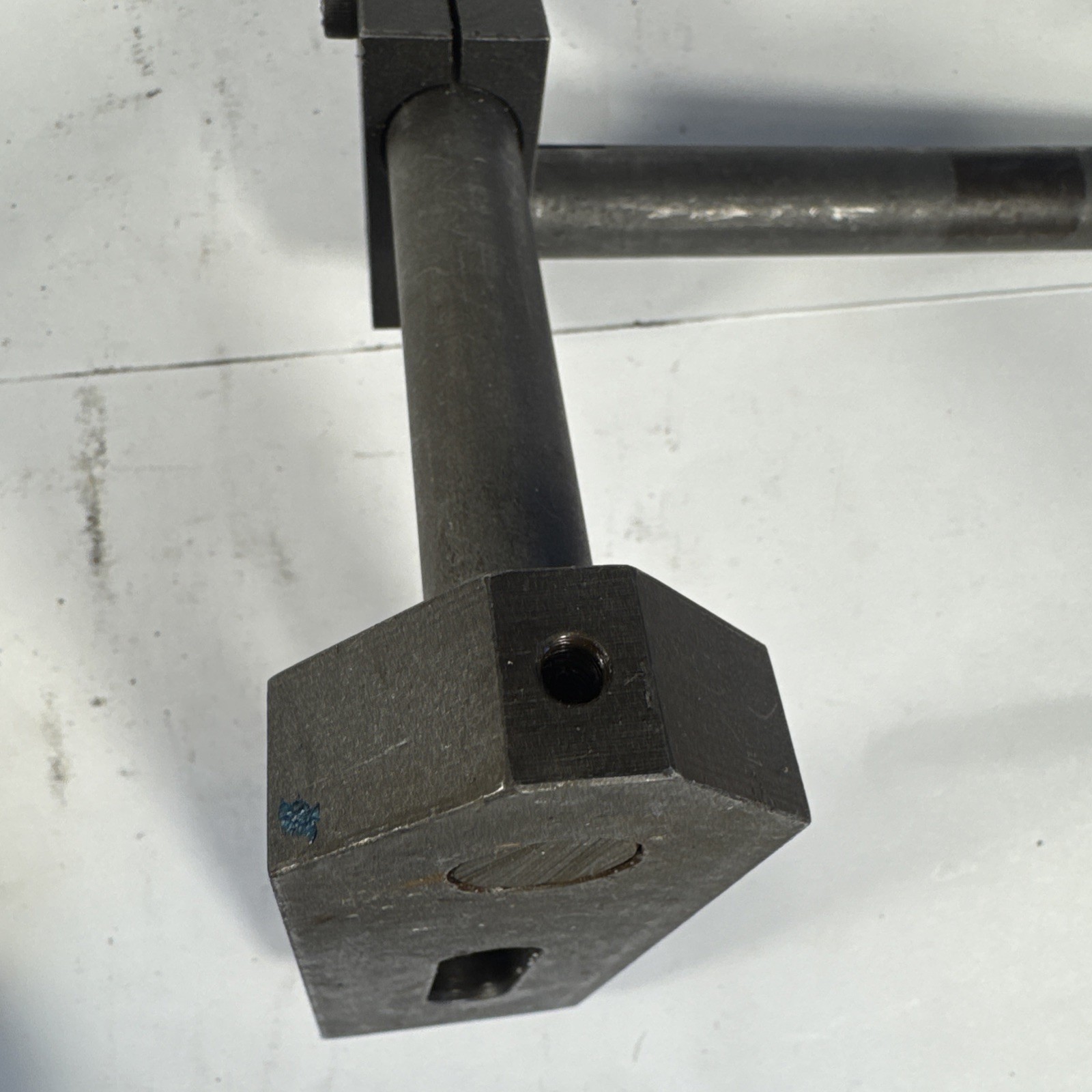 Adjustable Mill Stop with Slotted Clamp 8” Height -Hardened Steel -Heavy Duty