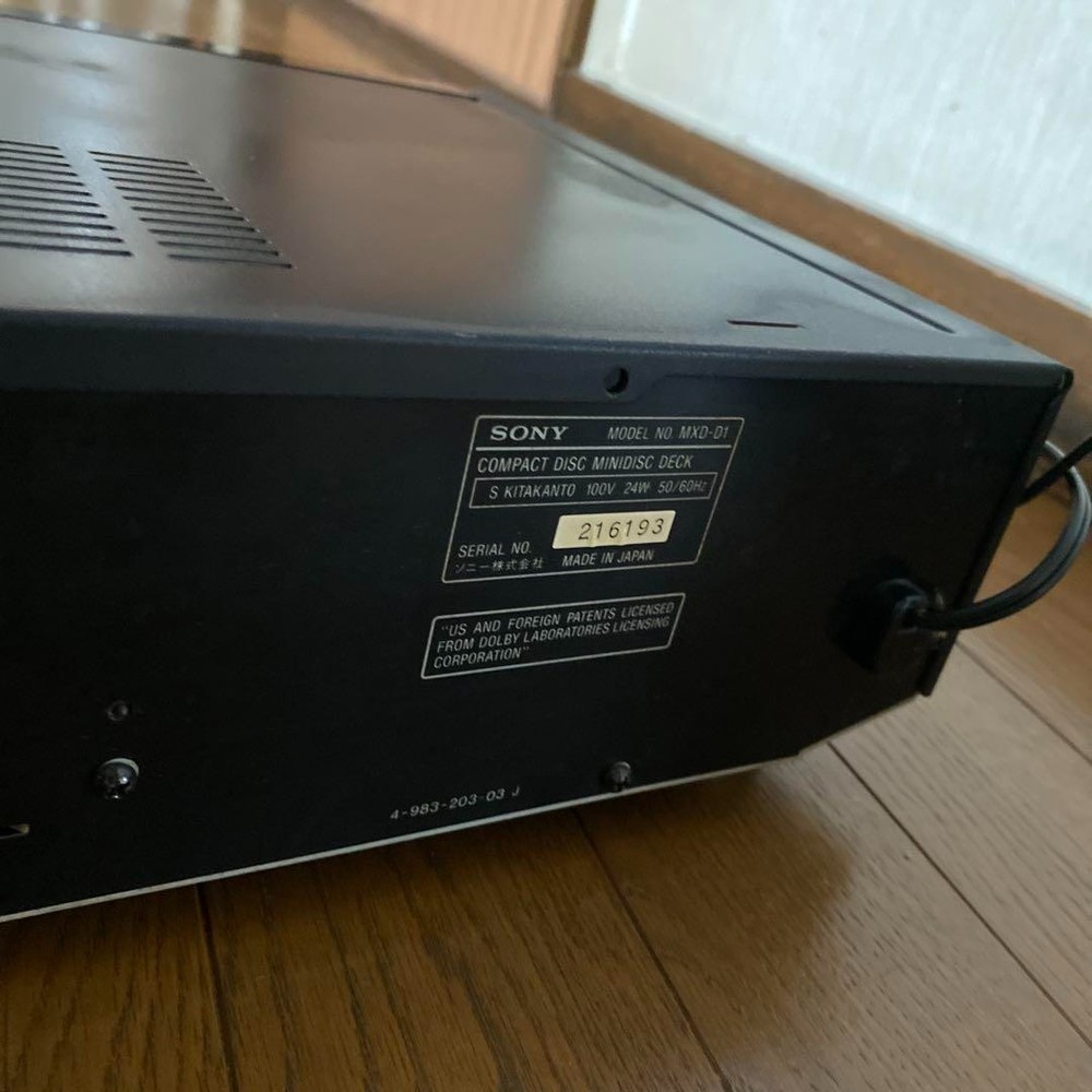 Junk Sony MXD-D1 CD/MD Player Double Deck from Japan
