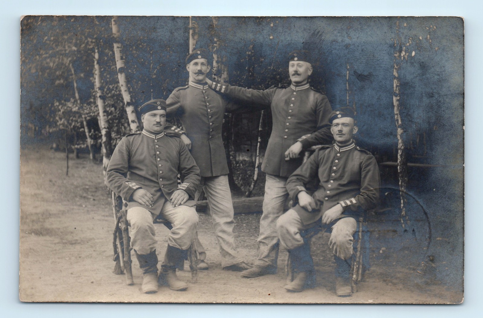 RPPC WWI German Army Soldiers Real Photo Postcard