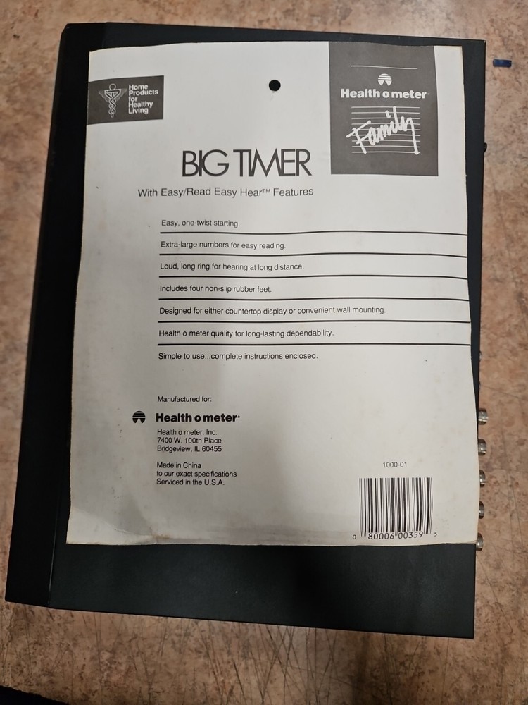 Health O Meter 1000-01 Big Timer
