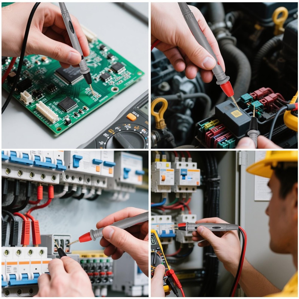 Digital Multimeter with Precision Sharp Leads, 1000v 20a Clamp Tester, Probe ...