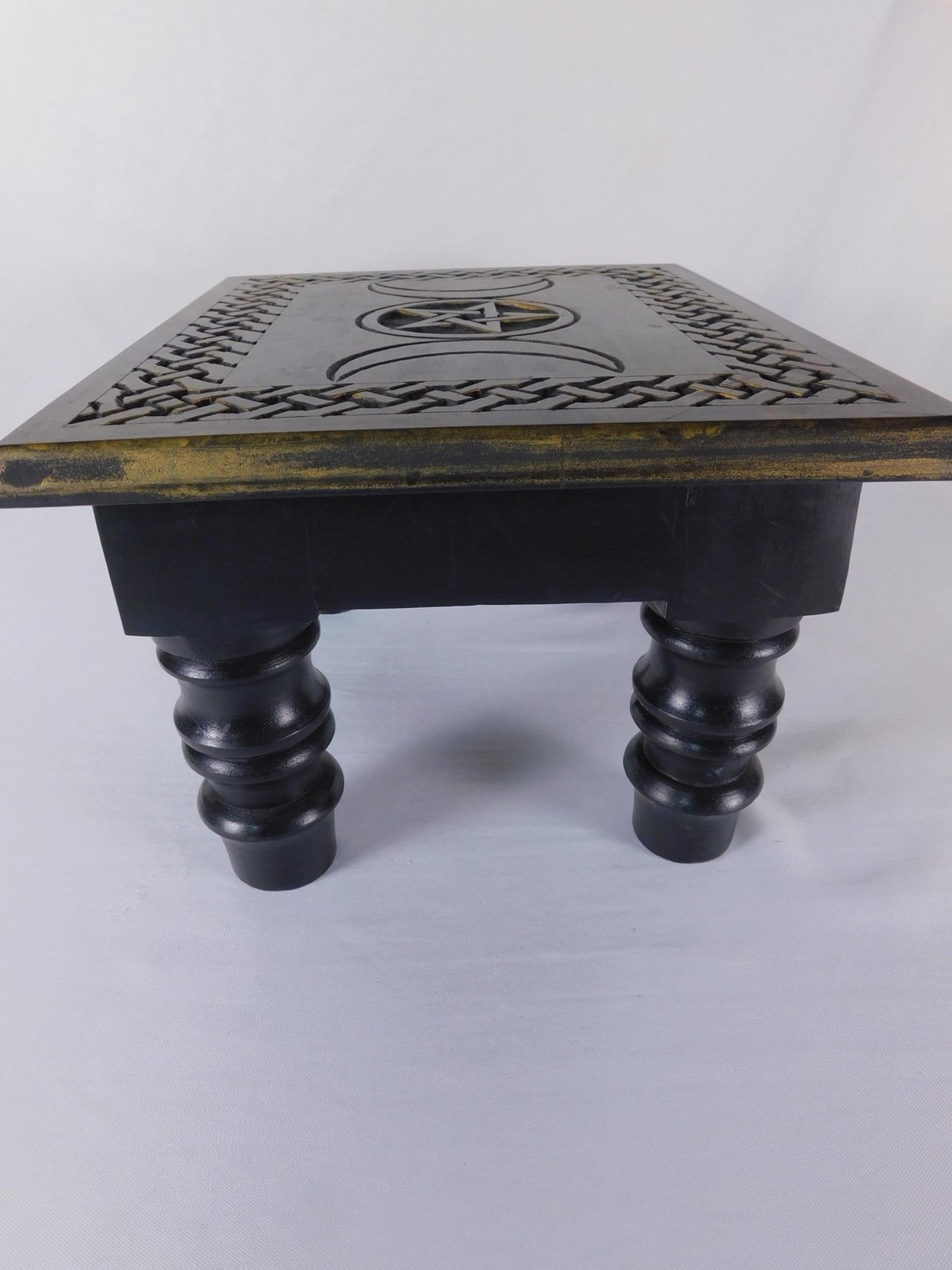 Triple Moon Pentacle Altar Table New Age Imports Wicca Witchcraft Ritual