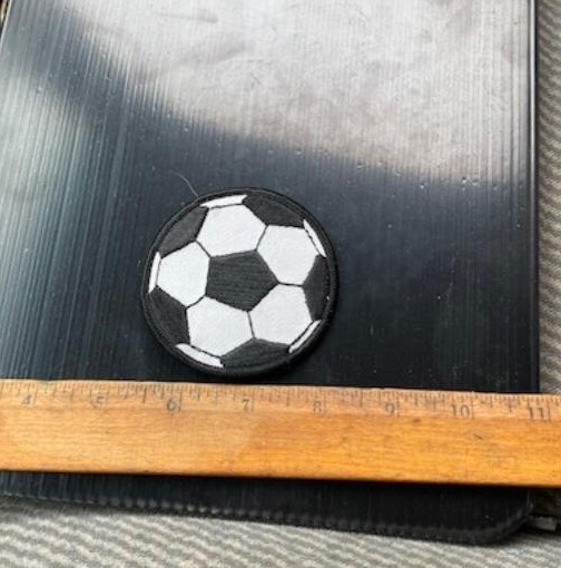 Soccer Ball Embroidered Patch (NOS)