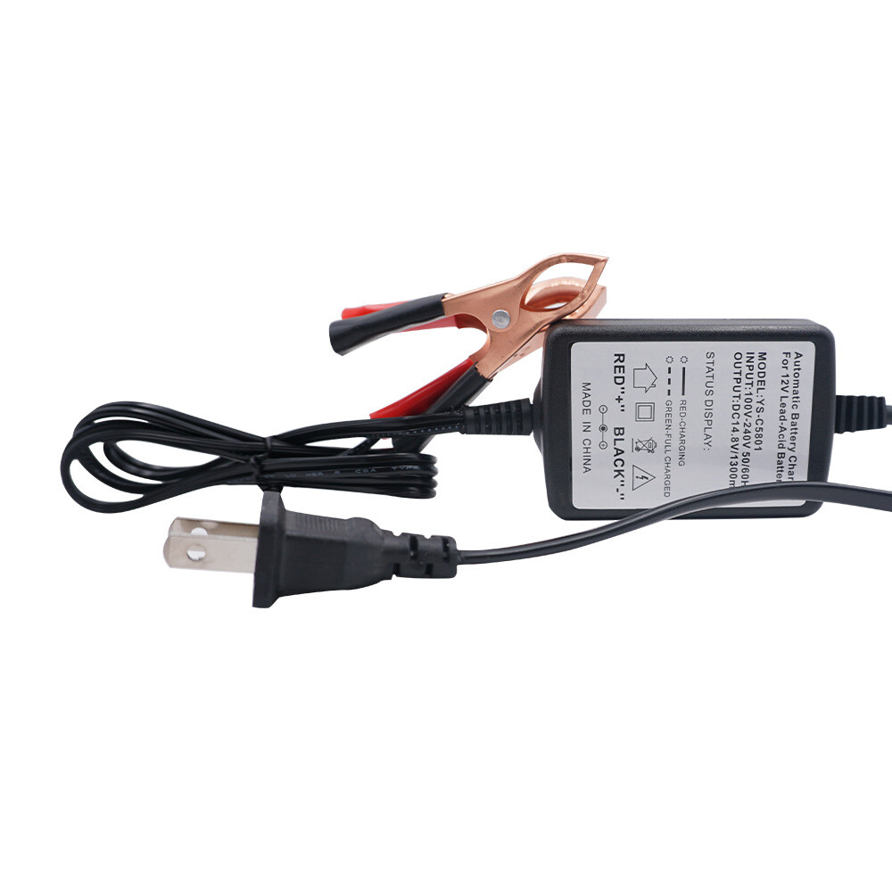 2PCS 12V Car Battery Charger Maintainer Trickle RV for Truck Motorcycle ATV Auto