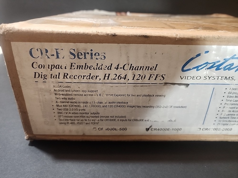 CR-E Series Compact Embedded 4-Channel Digital Recorder CR4000E-1000