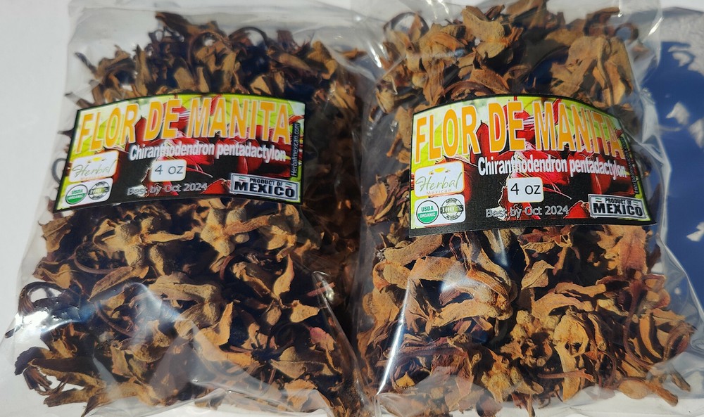 Flor de Manita Devils Hand Flower Herbal Tea Chiranthodendron Pentadactylon 4oz