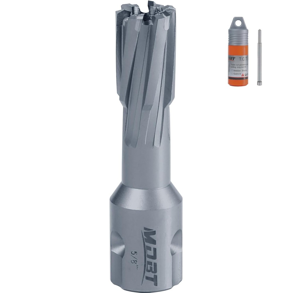 1-3/8depth TCT Annular Cutter Carbide Tips Mag Drill Bits Kit with Pilot Pin