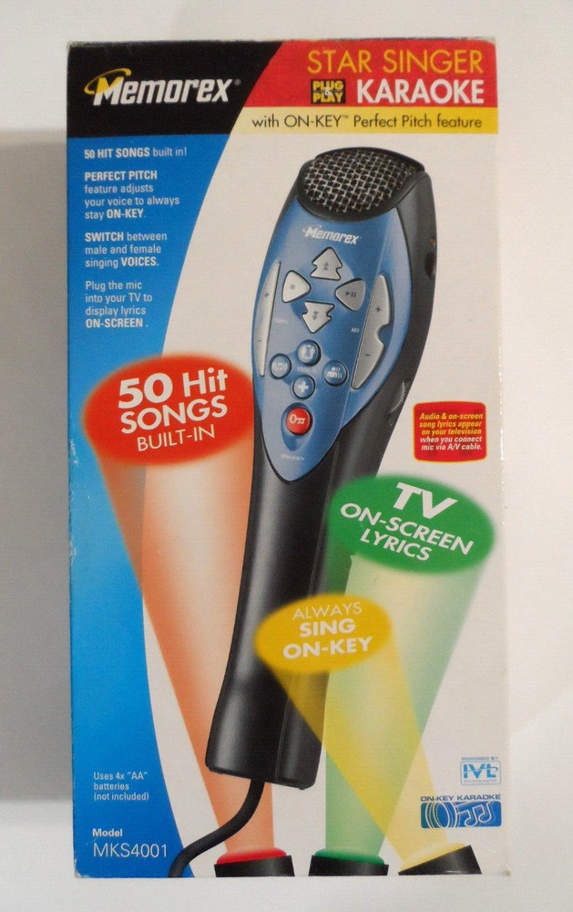 Memorex Star Singer Plug & Play Karaoke Microphone