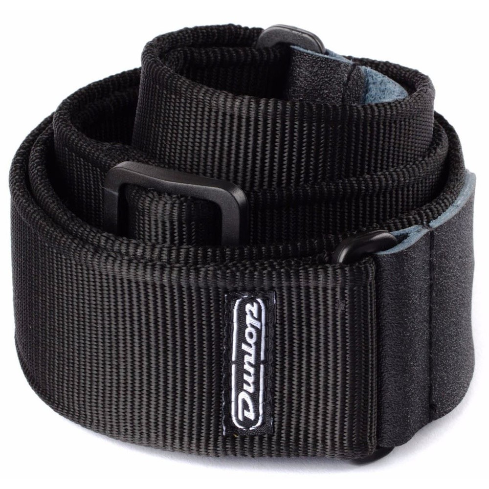 Dunlop D38-09BK Classic Woven Guitar Strap, Solid Black