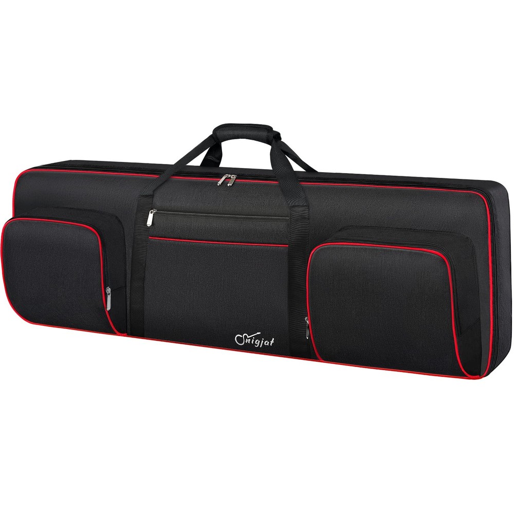 76 Key Keyboard Case, Soft Padded Gig Bag with Handle, Straps, 3 Pockets