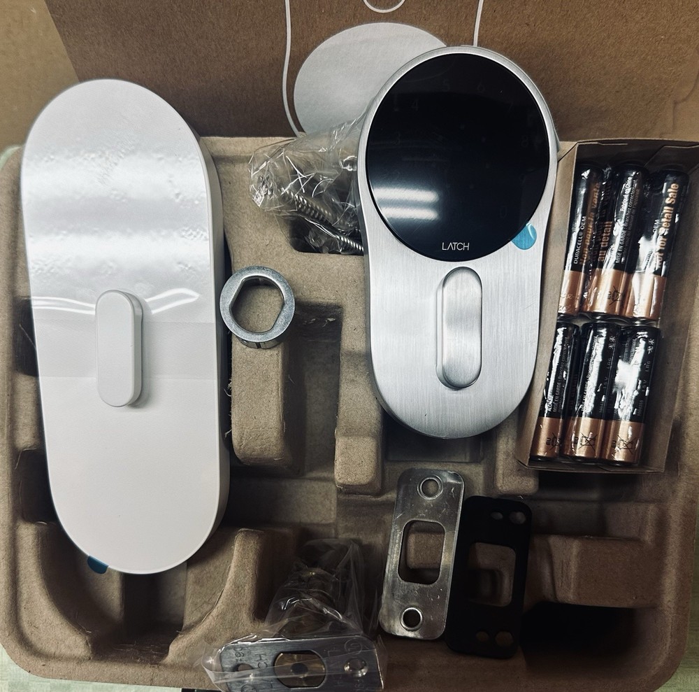 Latch C2 Combination Keypad Smart Lock Brushed Finish Entry Door Battery Powered