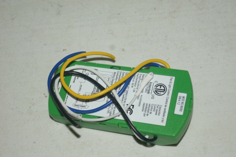 Hunter 99392 Universal 3 Speed Ceiling Fan Receiver