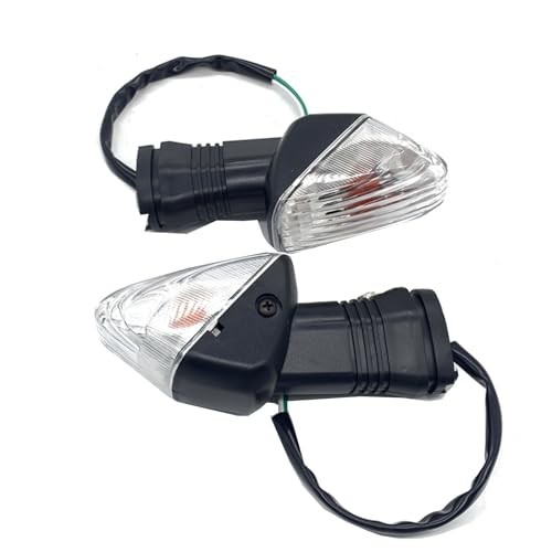 2Pcs Motorcycle Turn Signal Indicator Light Compatible with White Shell