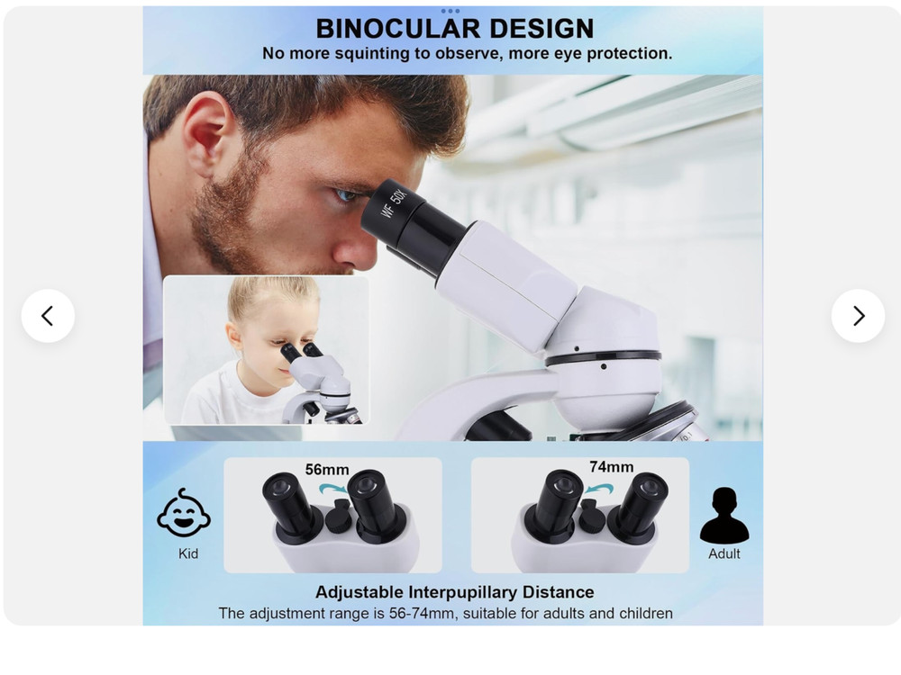 Binocular Compound Microscope 40X - 2000X Research Grade Professional