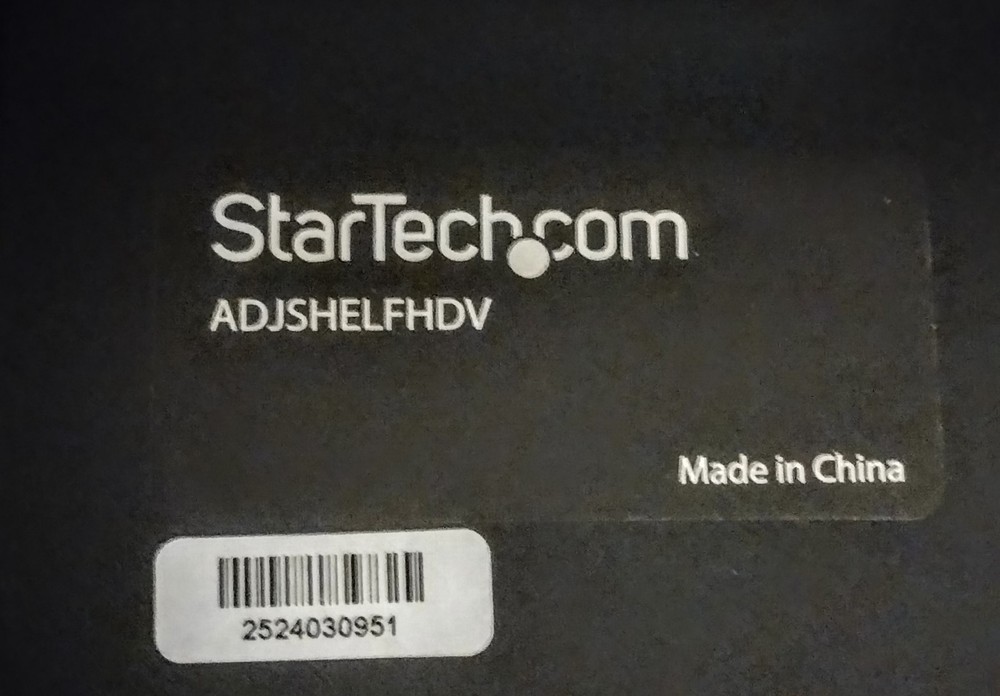 StarTech.com 1U Adjustable Mounting Depth Vented Rack Mount Shelf ADJSHELFHDV