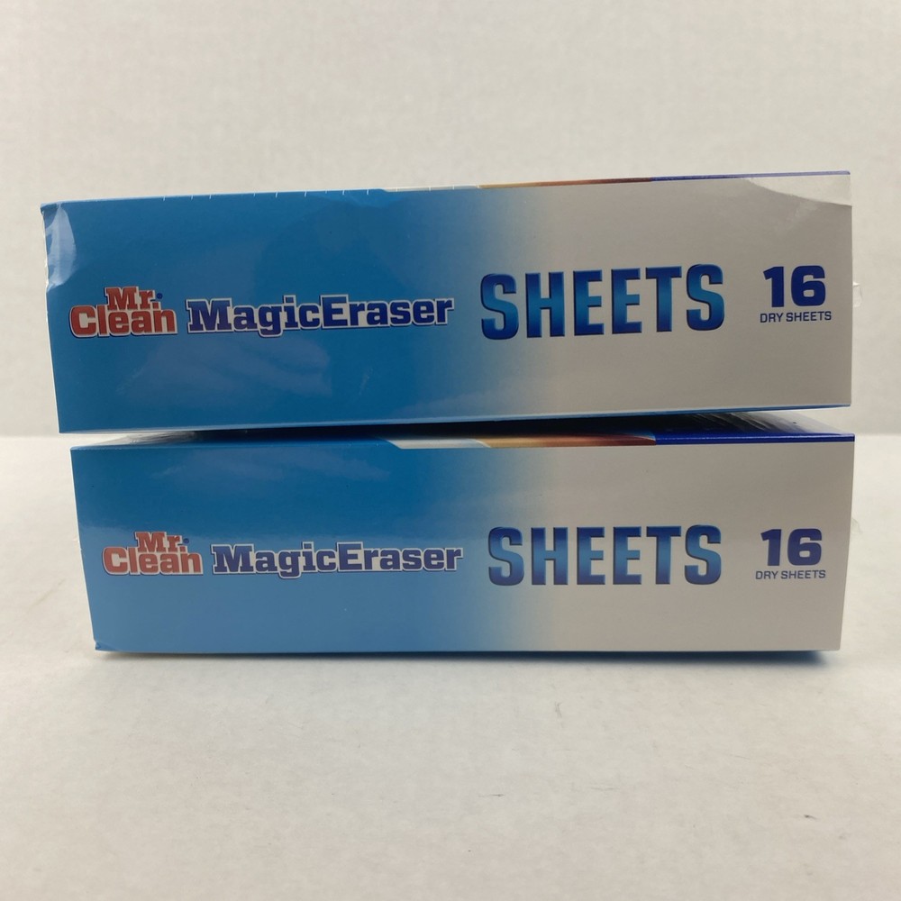 Mr. Clean Magic Eraser SHEETS 16 Count / 32 Total Thin Dry Sheets Multiple Avail