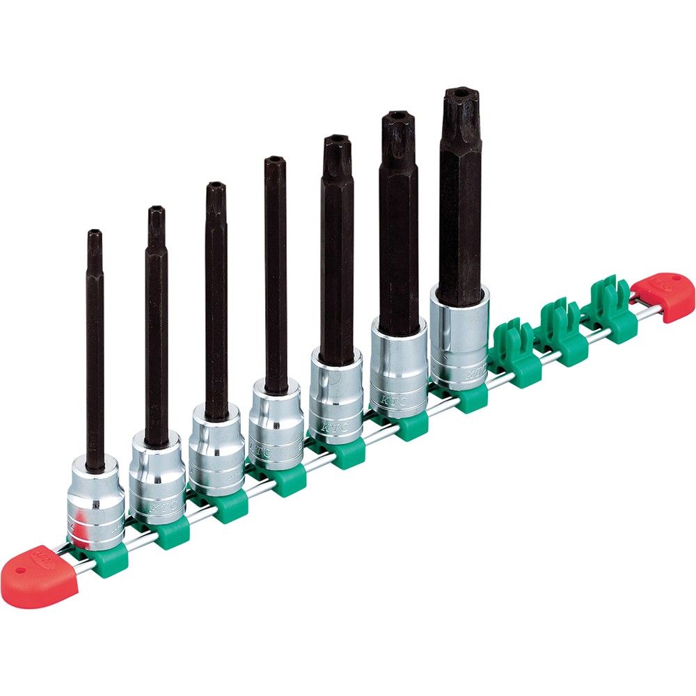 Nepros 1/2"sq. T-TYPE torx BIT SOCKET SET FOR TAMPER RESISTANT FASTENERS (7pcs.)