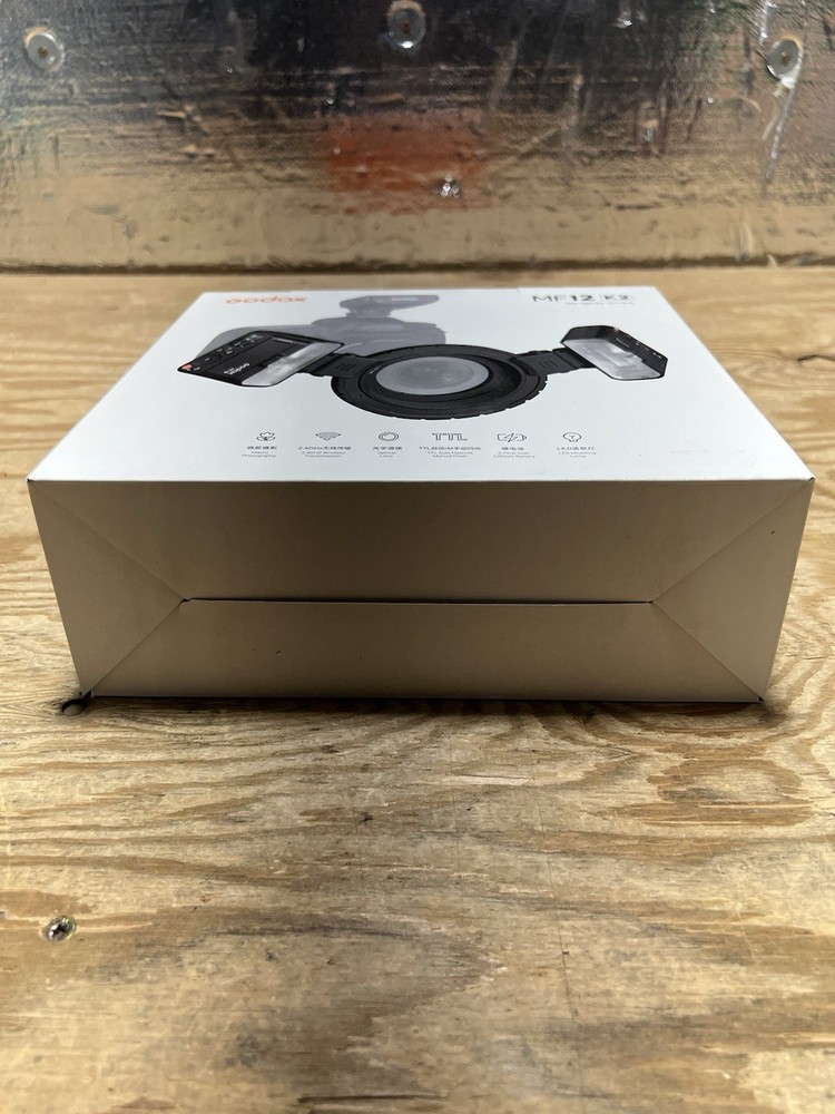 Godox Two Light Kit Macro Flash LED Lights Wireless X System 12W MF12-K2