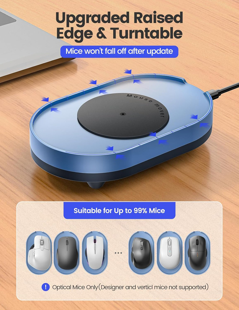 Vaydeer Undetectable Mouse Mover, M4 Mouse Jiggler Device with On/Off Switch, Dr
