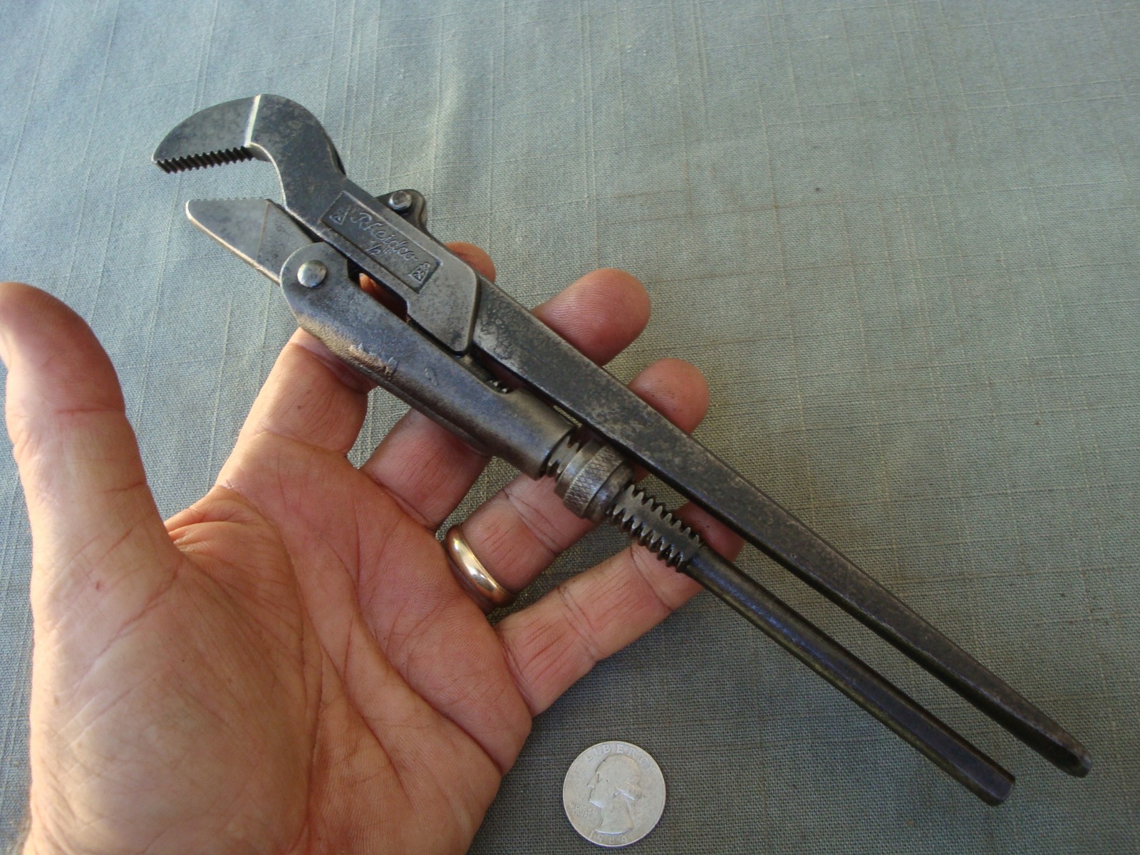 Vintage 10" Rheidco German Swedish Pipe Spanner Wrench Gedore No.175