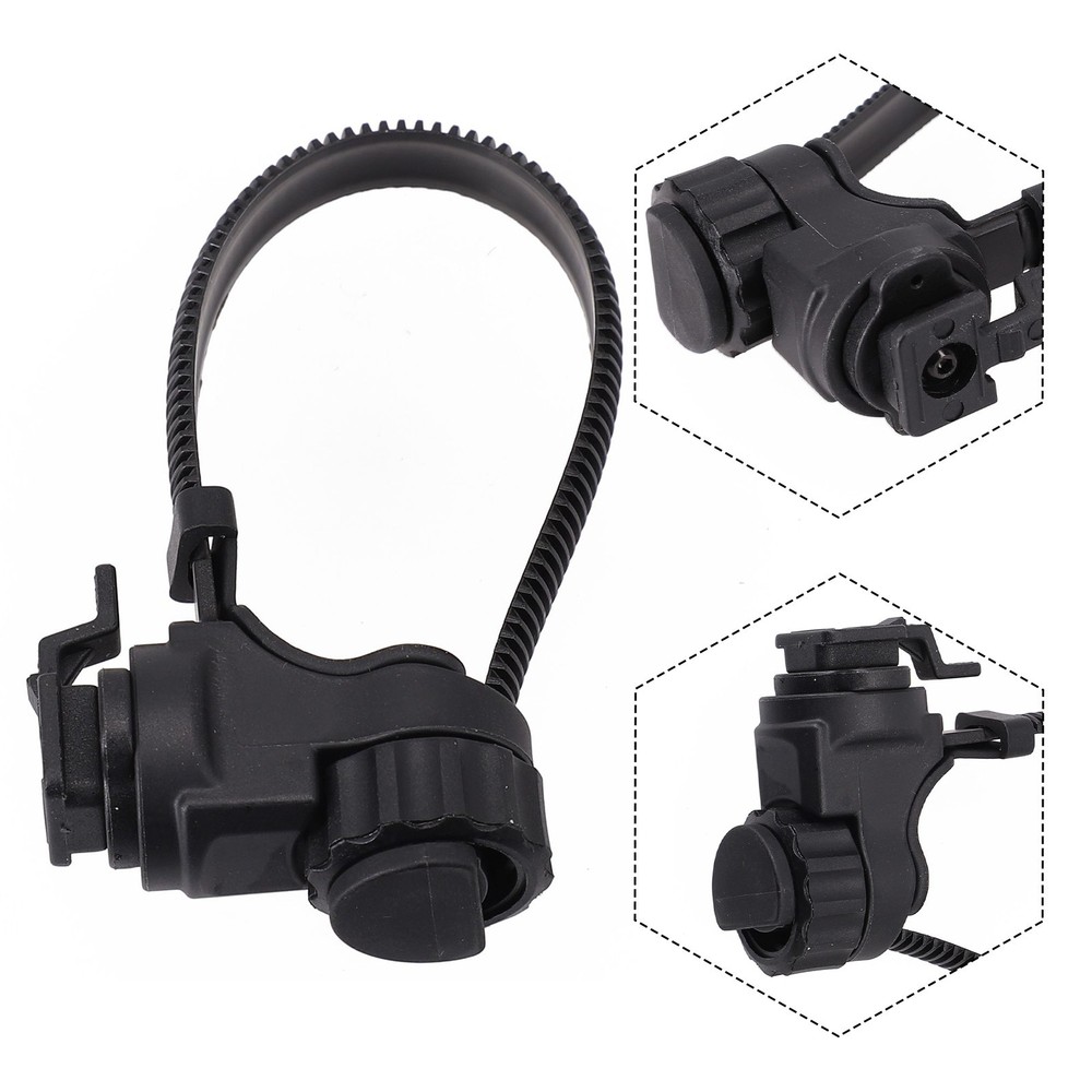 Bicycle Light Mount Handlebar Light ABS Bicycle Accessories Black Cycling
