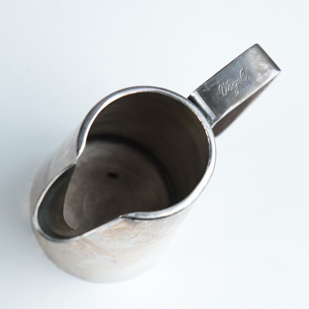 Vintage Silber Flock 90 German Silverplate Mid-Century Metal 4" Creamer Pitcher